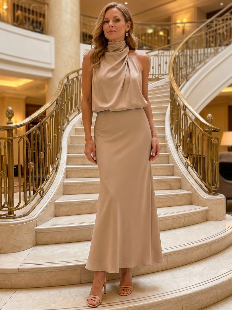 Alessandra | Vestido Midi Sin Mangas