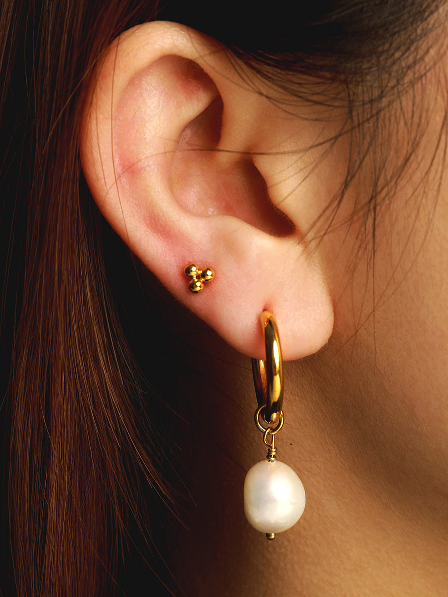 Pendientes de perlas contemporáneos