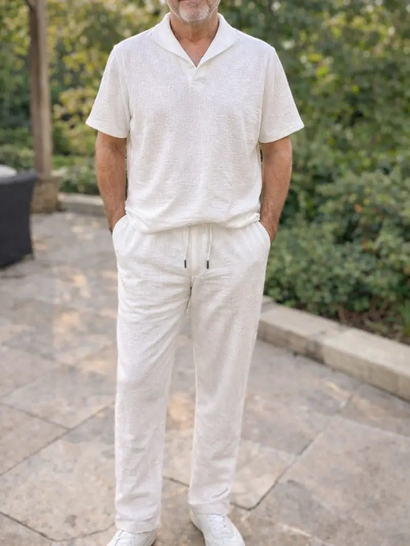 Gabriel | Conjunto de polo y pantalón de algodón