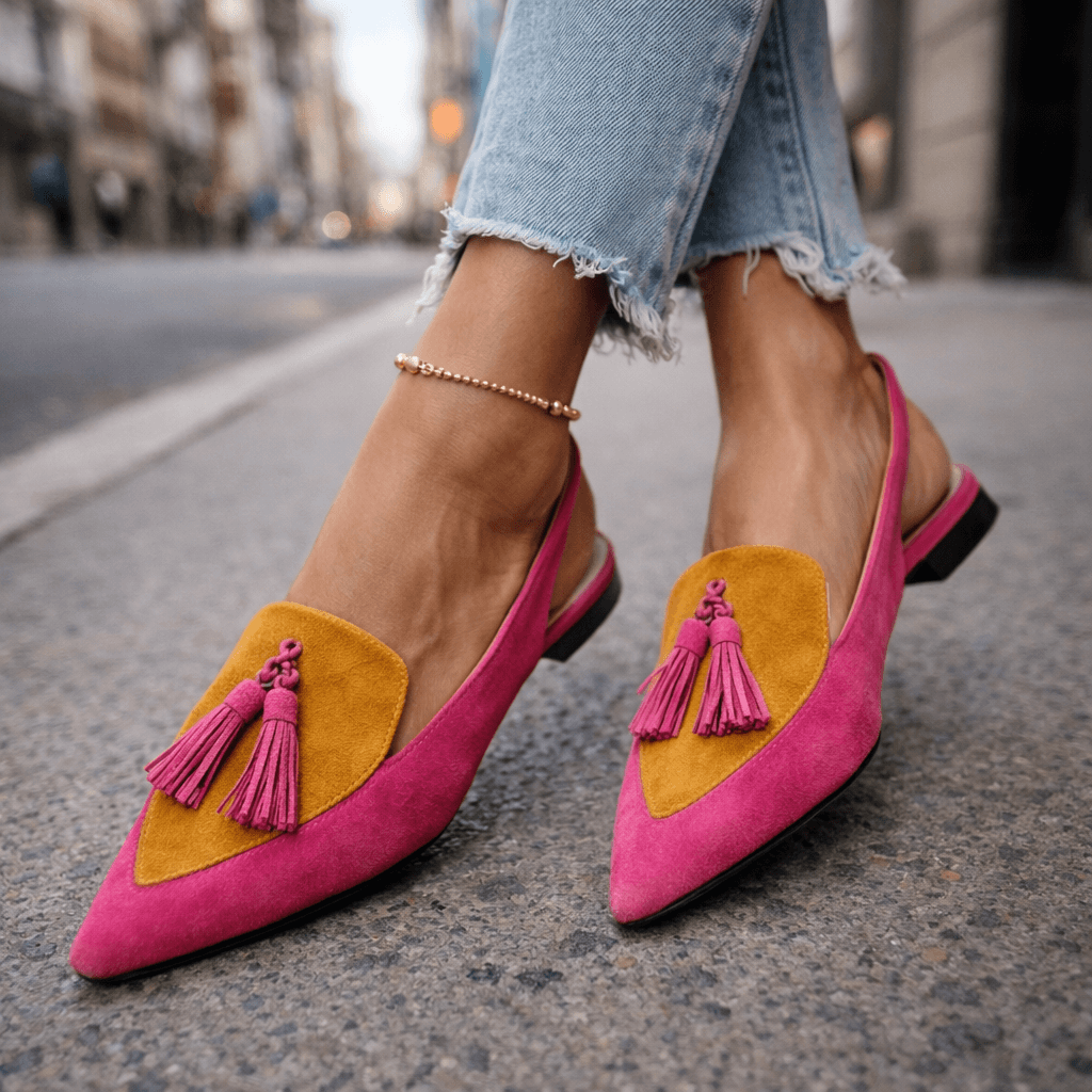 Desideria | Sandalias de tiras con borlas