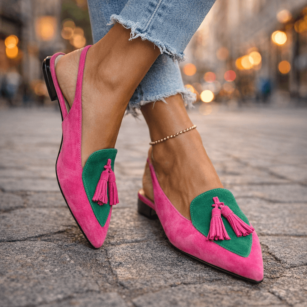 Desideria | Sandalias de tiras con borlas
