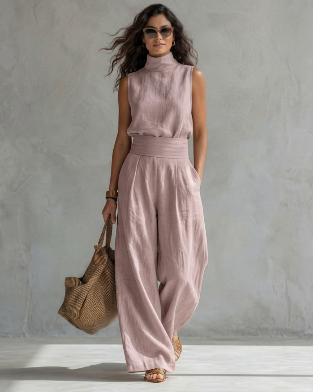 Jael | Conjunto Elegante Pantalón Ancho