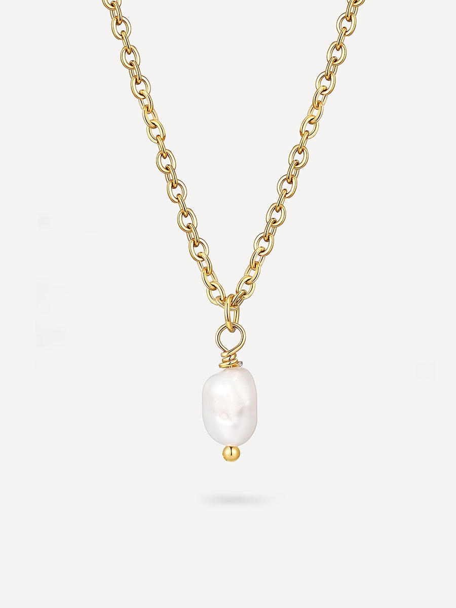 Collar Minimalista con Colgante de Perla
