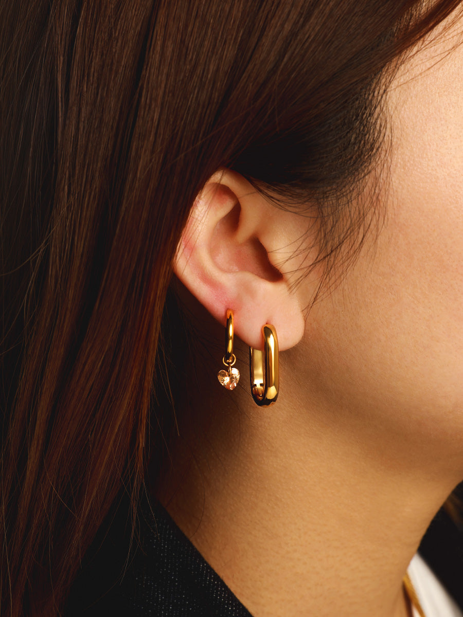 Pendientes de corazón delicados