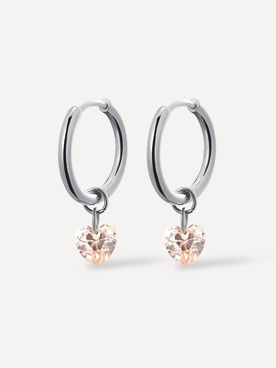Pendientes de corazón delicados