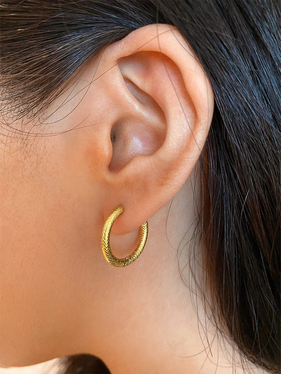 Pendientes de piel de serpiente