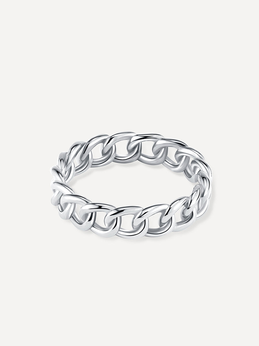 Elegante anillo entrelazado