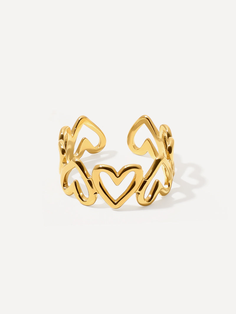 Anillo de corazón infinito