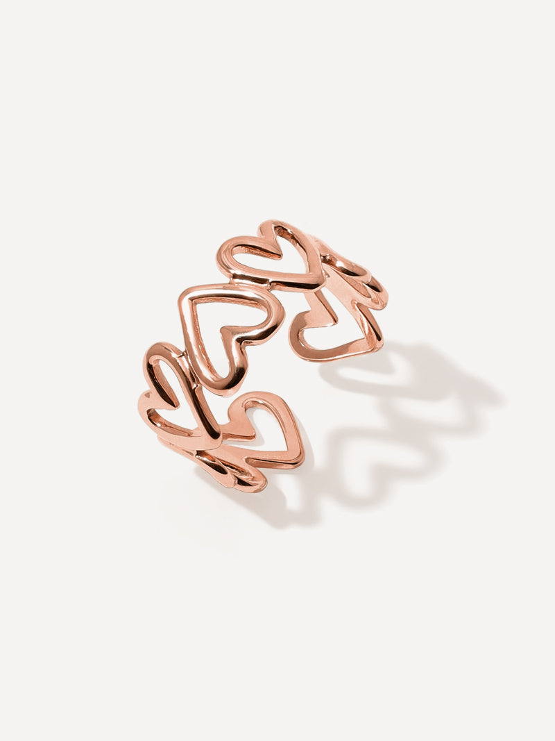 Anillo de corazón infinito