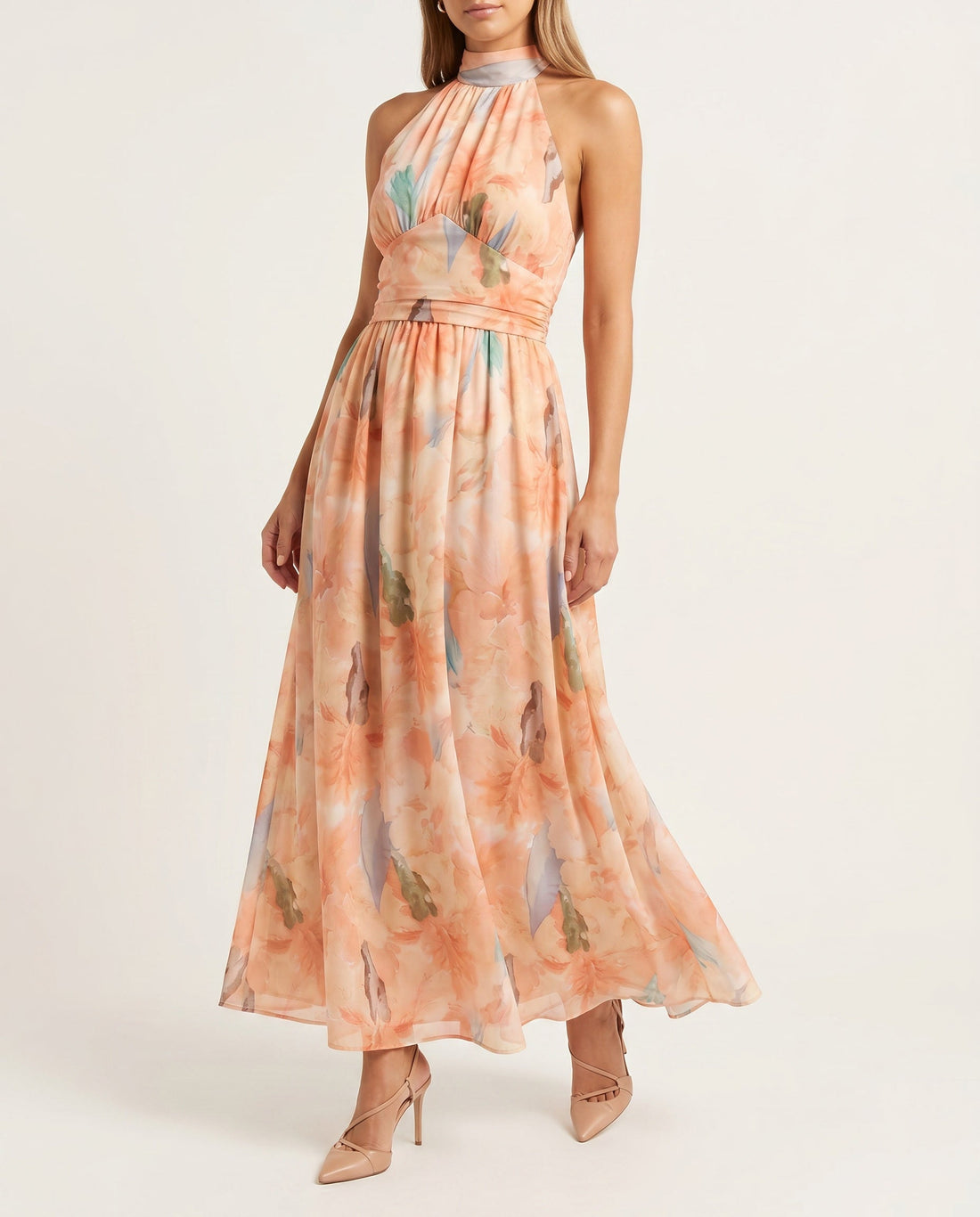 Aída | Vestido Largo Cuello Halter