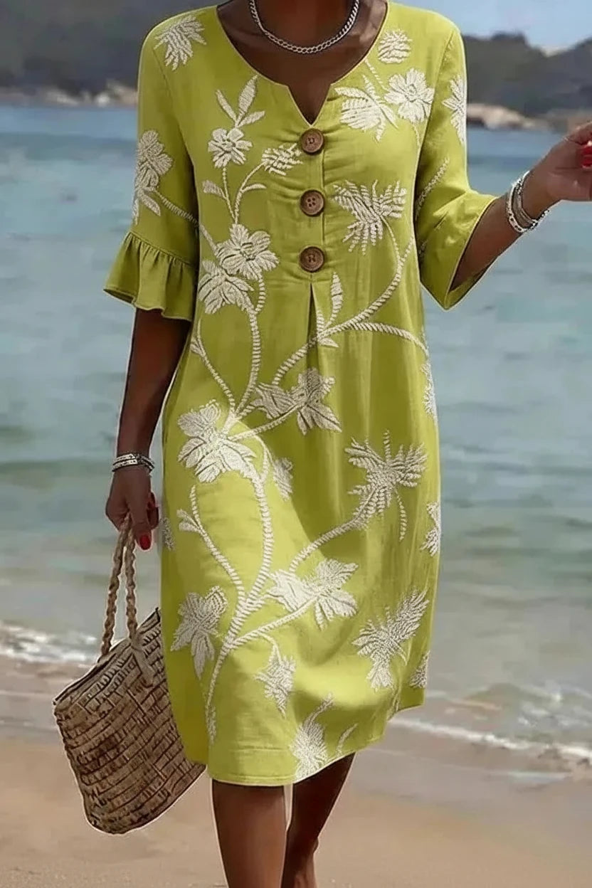 Laudina | Vestido Casual Estampado Floral
