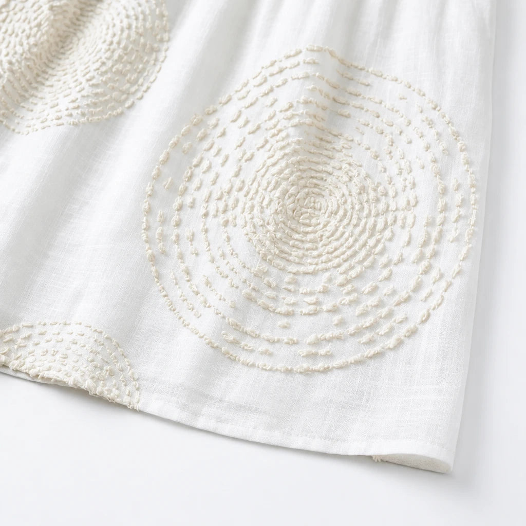 Llanos | Vestido Casual Bordado