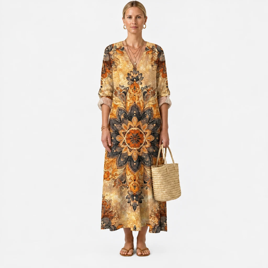 Ginesa | Vestido Floral Elegancia Natural