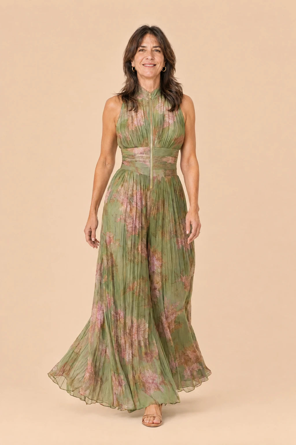 Flor | Mono Chiffon Plisado