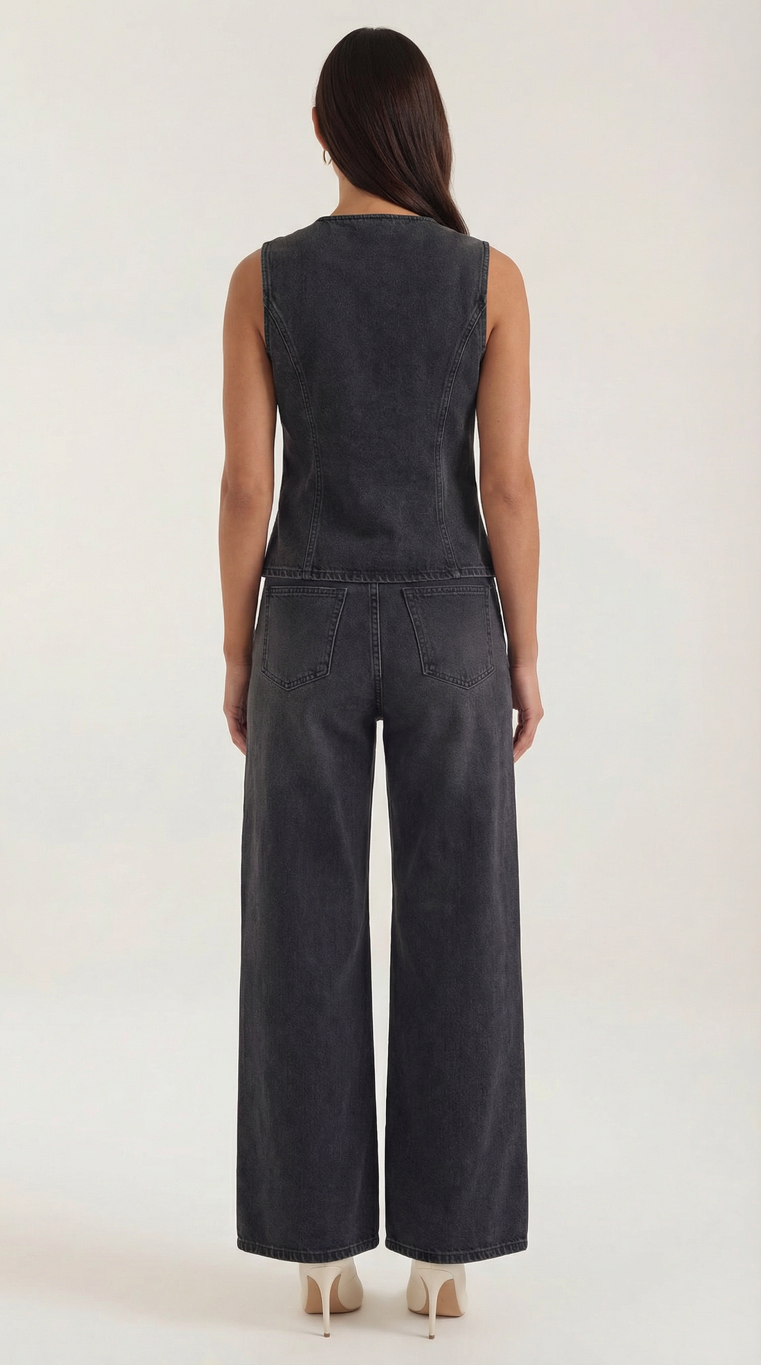 Conjunto Rhonda de algodón y denim