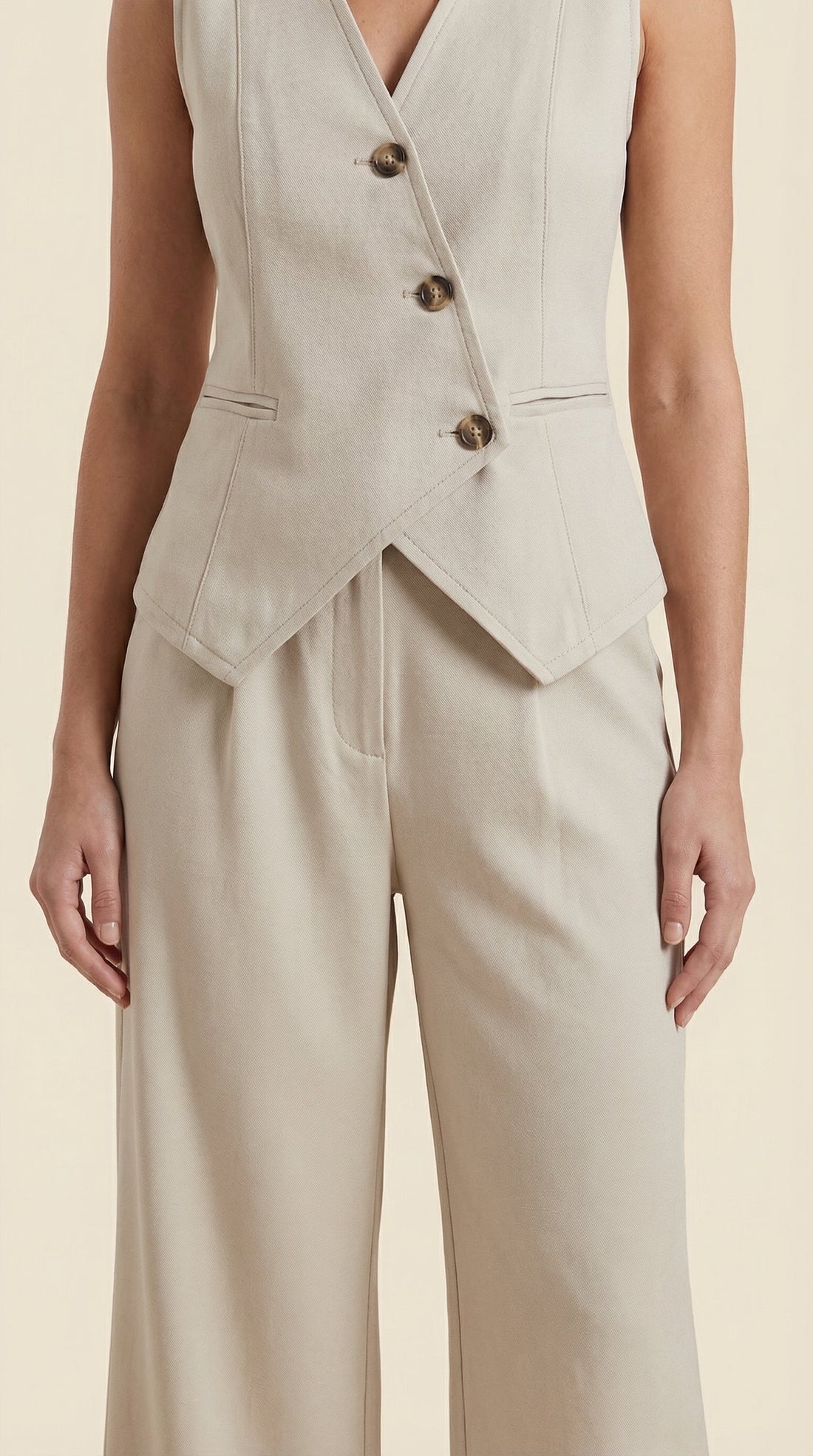 Elise | Women's V-neck Two-Piece Elegant Suit