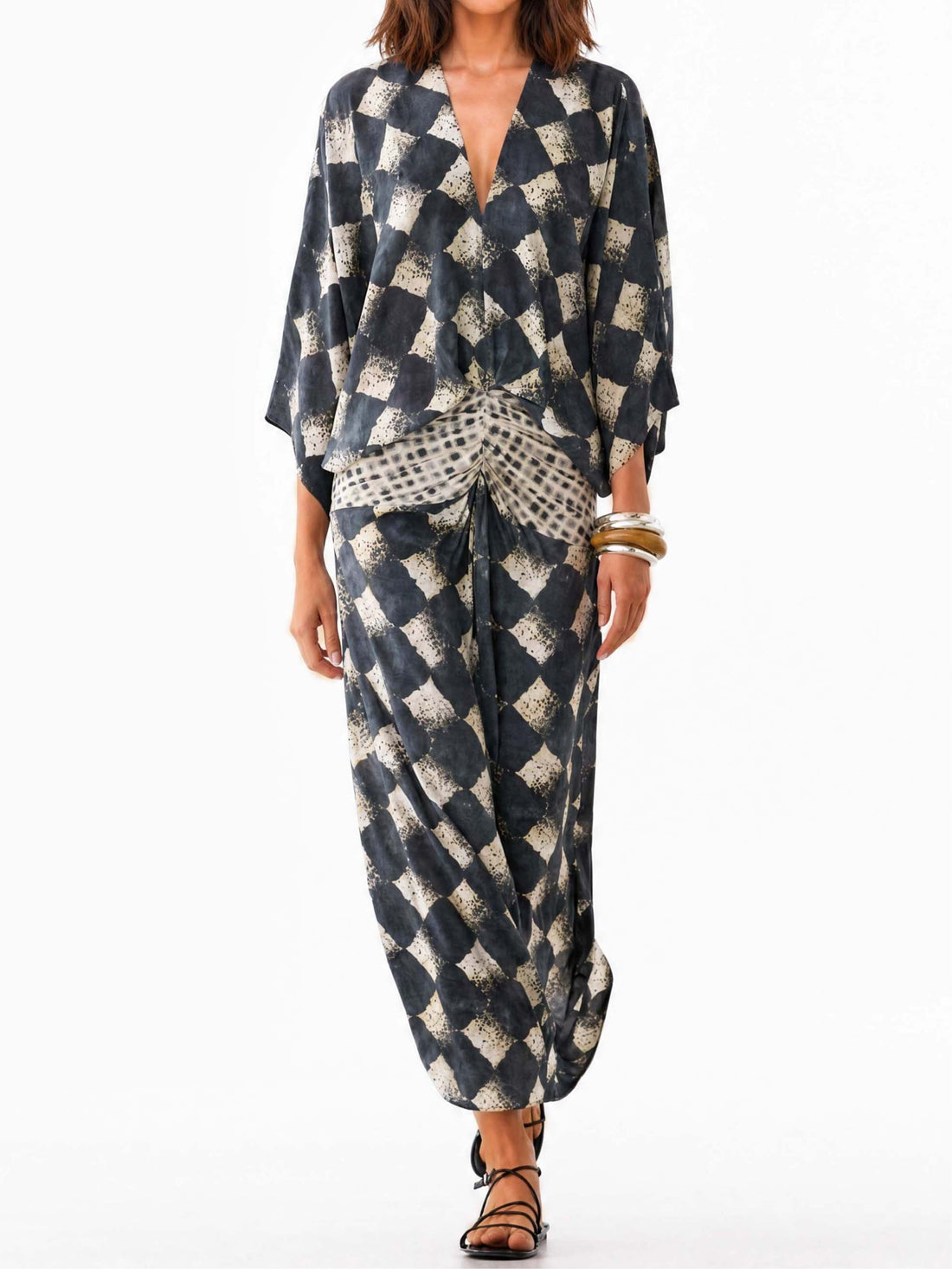 Hermenegilda | Vestido Maxi Mosaico Mediterráneo