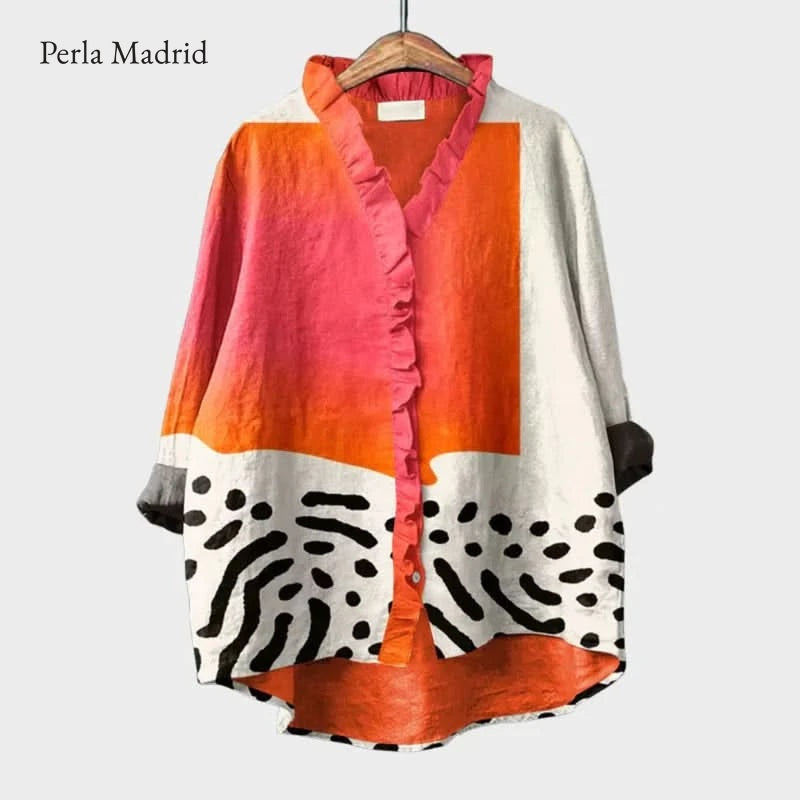 Lucía | Blusa estampada luminosa *