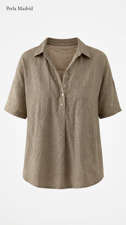 Celia | Blusa con cuello y botones