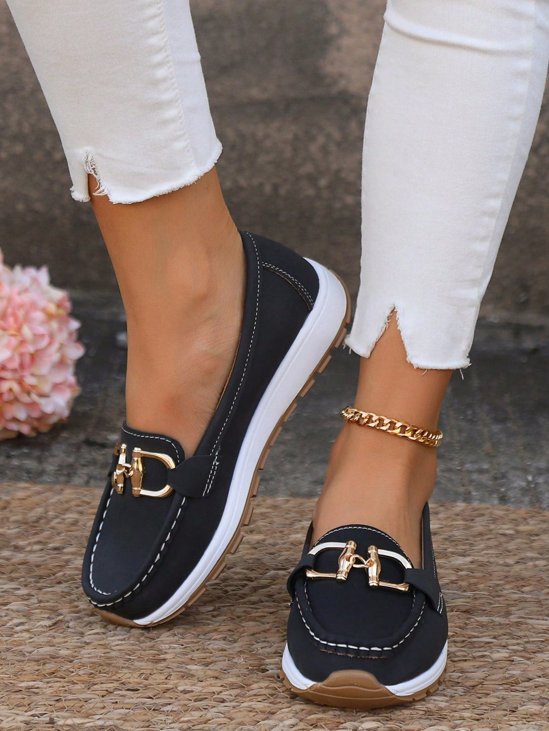Emelia | Mocasines Planos con Hebilla