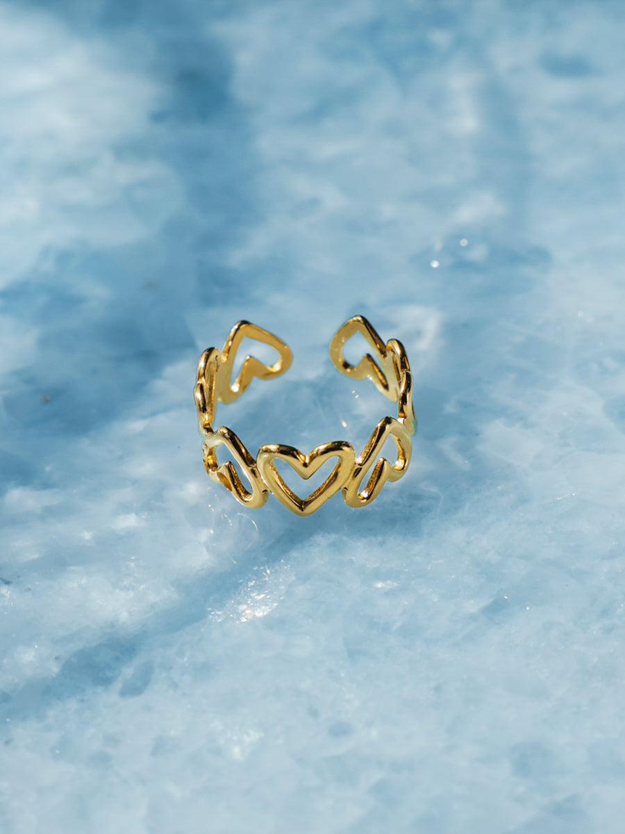 Anillo de corazón infinito