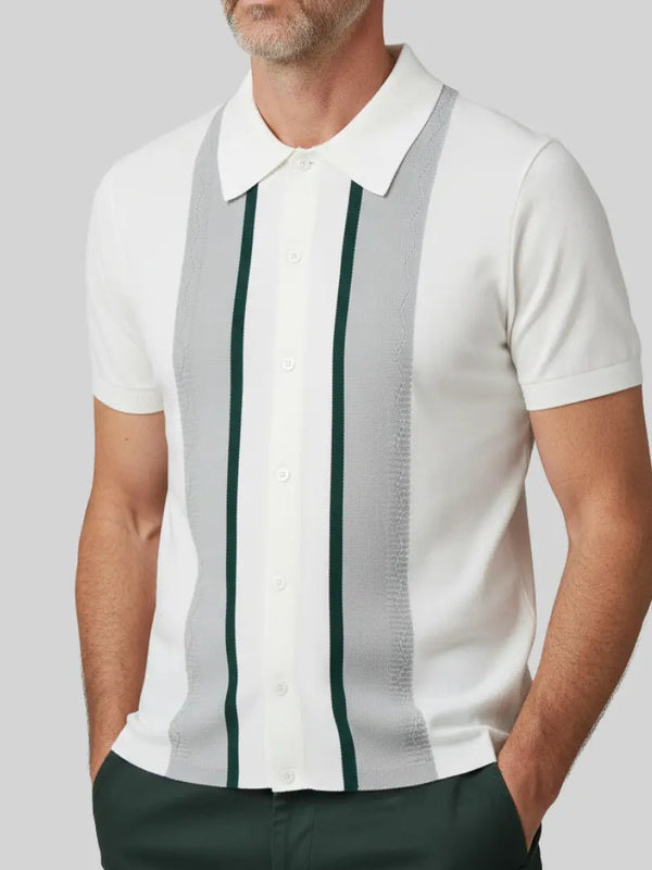 David | Polo de punto de corte entallado