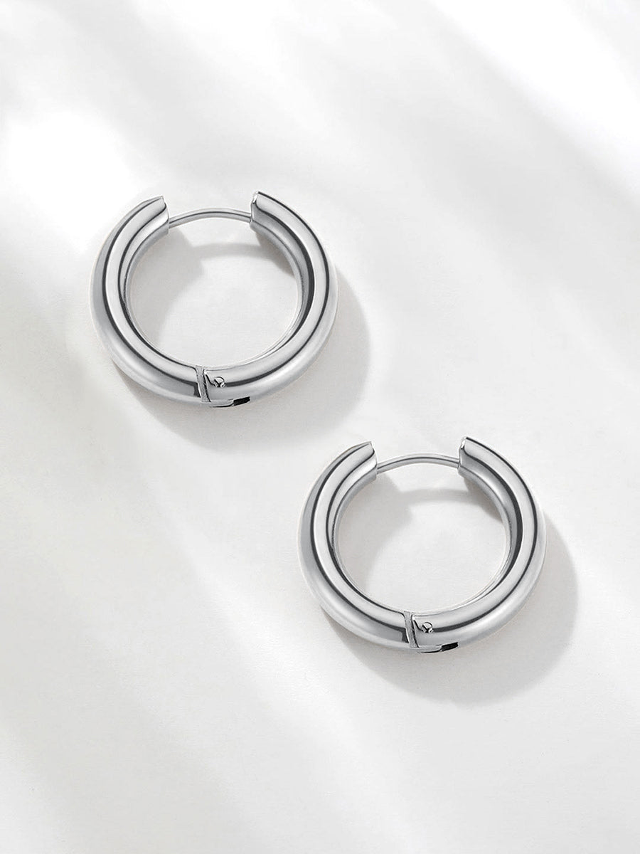 Medium Glitter Hoops 24mm