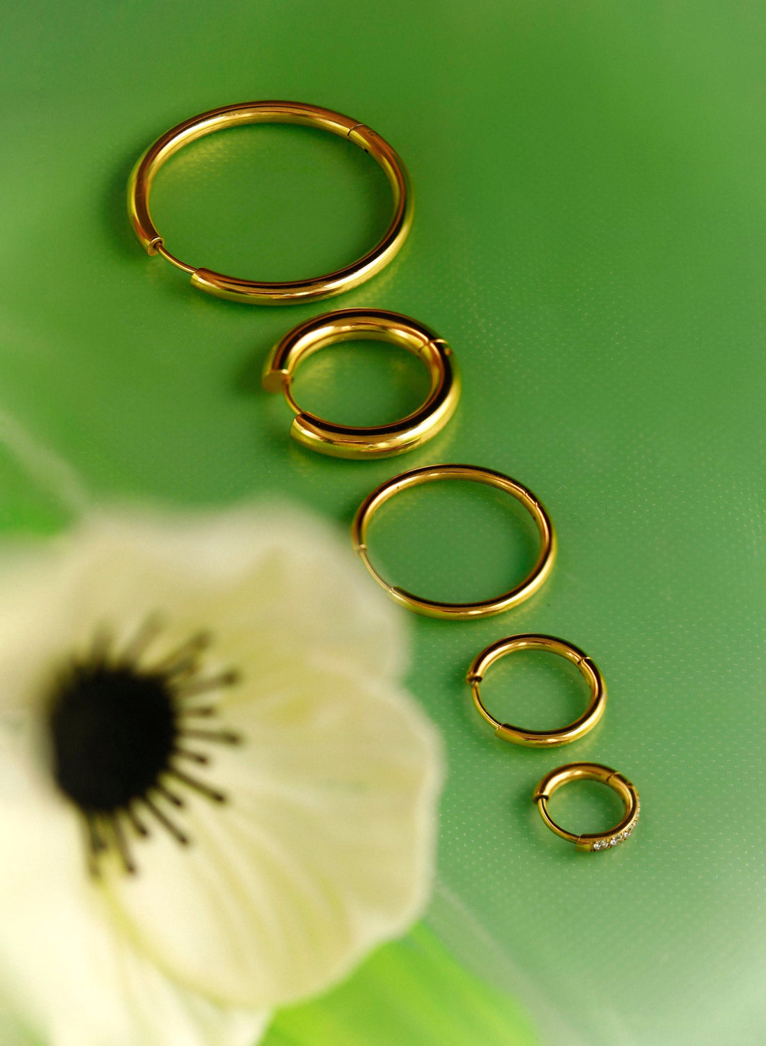 Aros finos pequeños de 14 mm