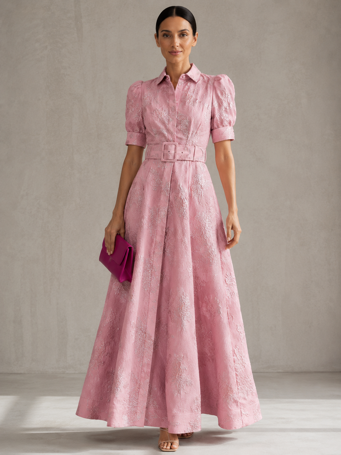 Emma | Vestido corto con mangas abullonadas