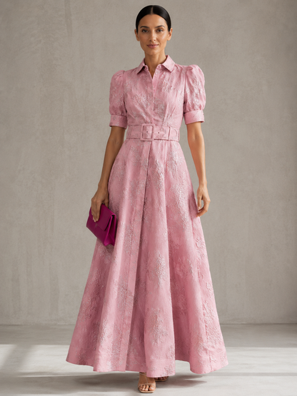 Emma | Vestido corto con mangas abullonadas