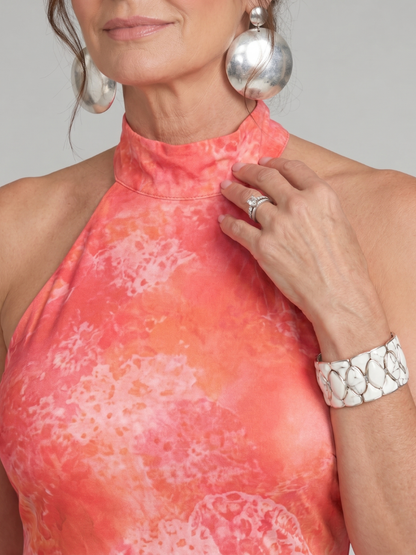 Jara | Maxi Vestido Halter Floral