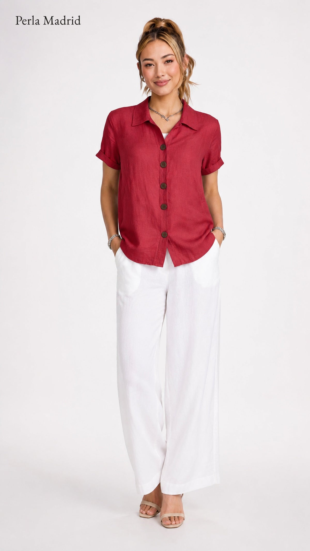 Carmen | Blusa de algodón con botones