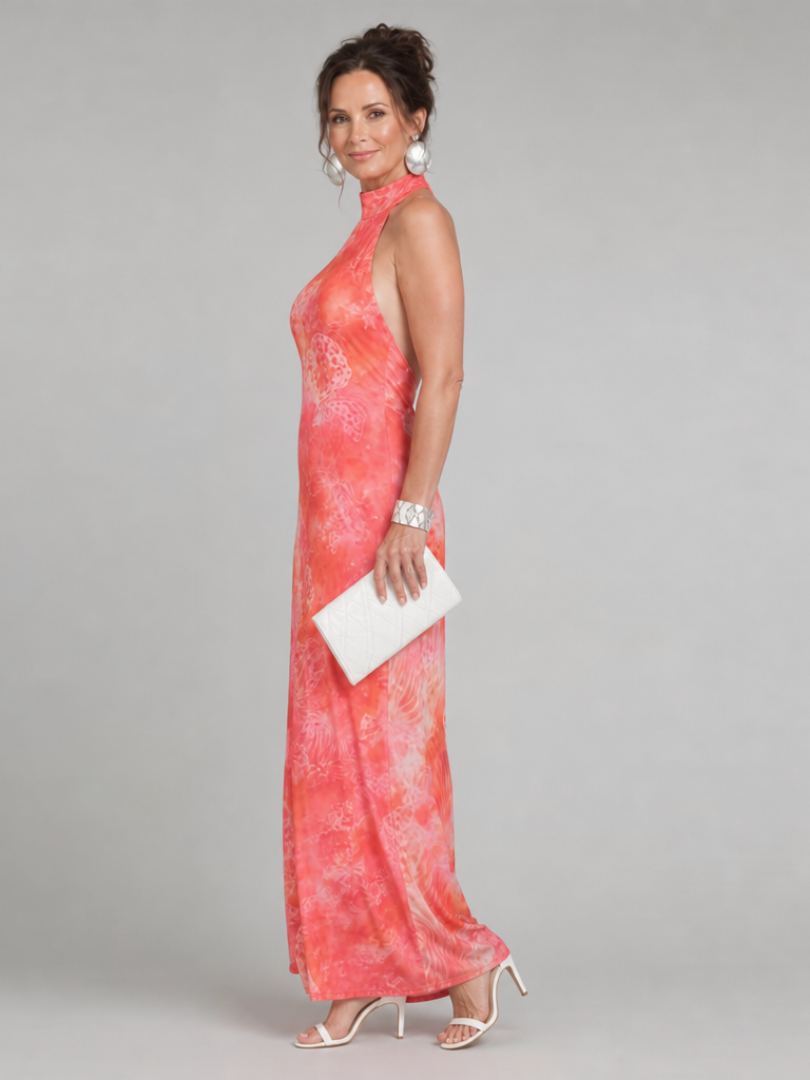 Jara | Maxi Vestido Halter Floral