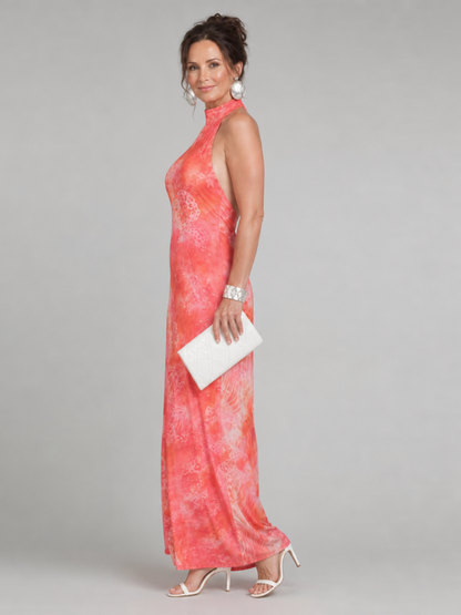Jara | Maxi Vestido Halter Floral