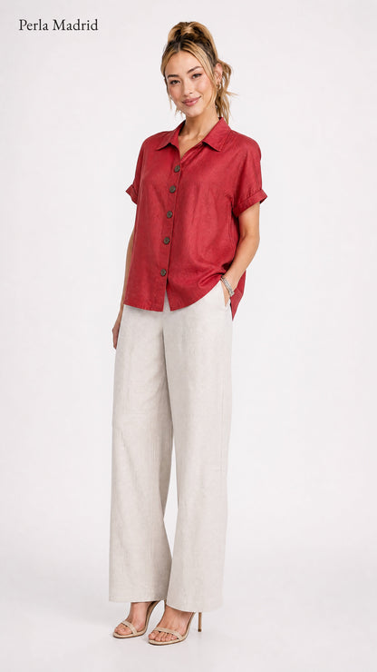 Carmen | Blusa de algodón con botones