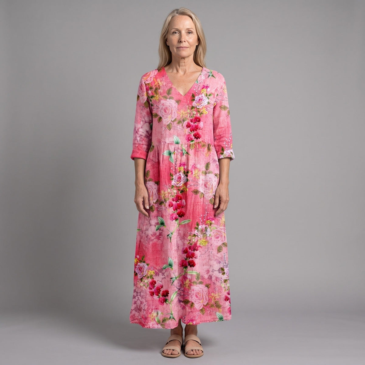 Azucena | Vestido midi floral de verano