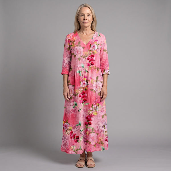 Azucena | Vestido midi floral de verano