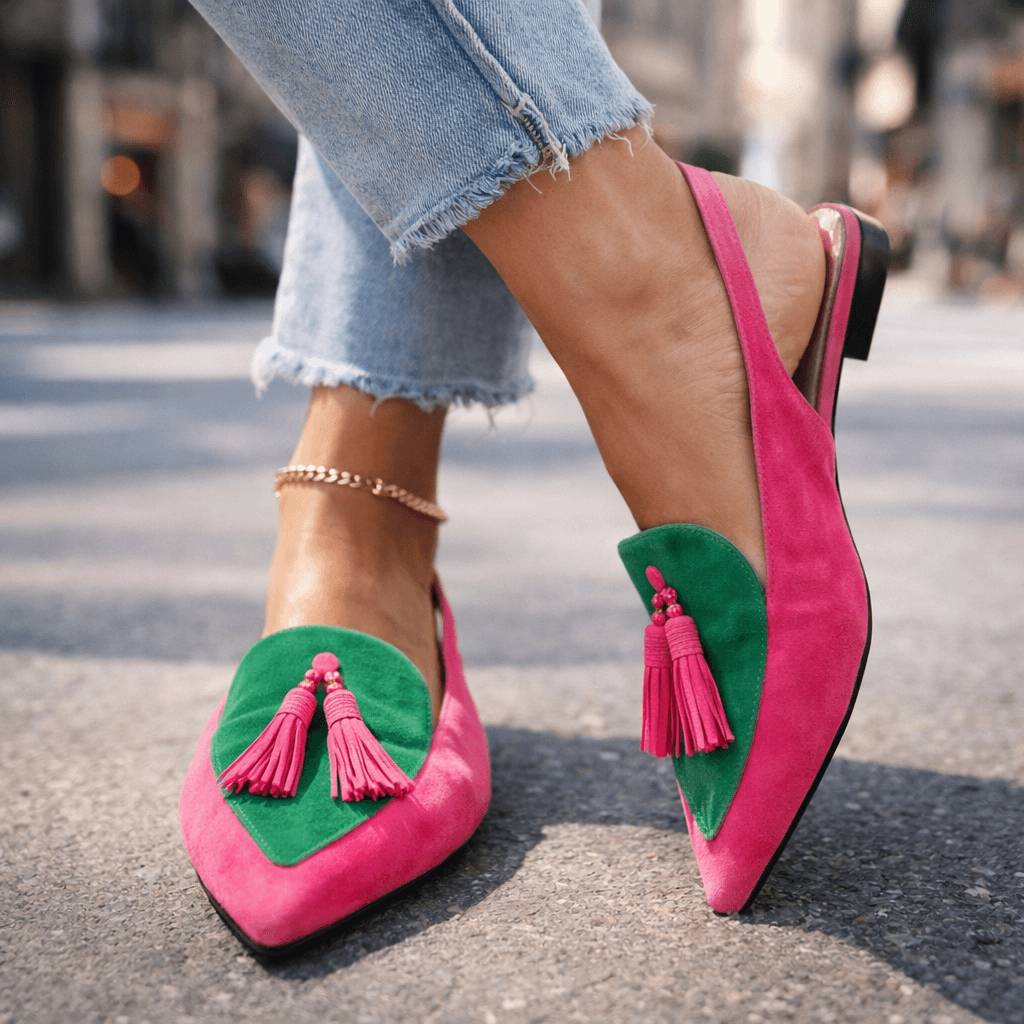 Desideria | Sandalias de tiras con borlas