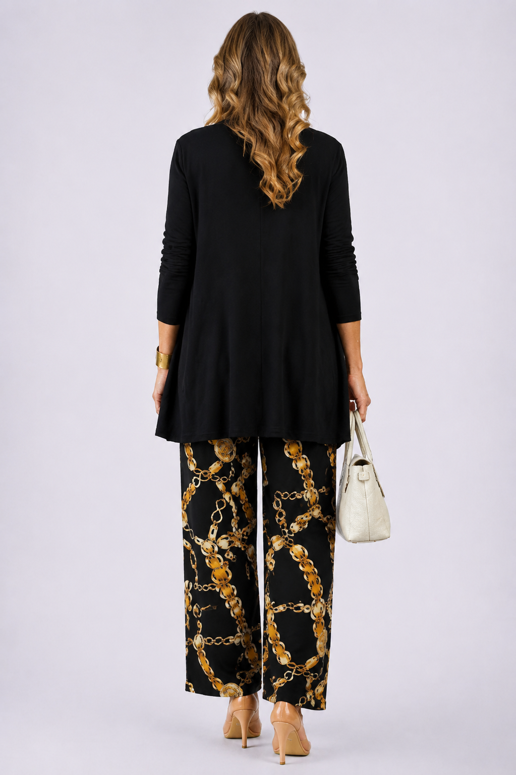Lirio | Conjunto de tres piezas elegancia negra