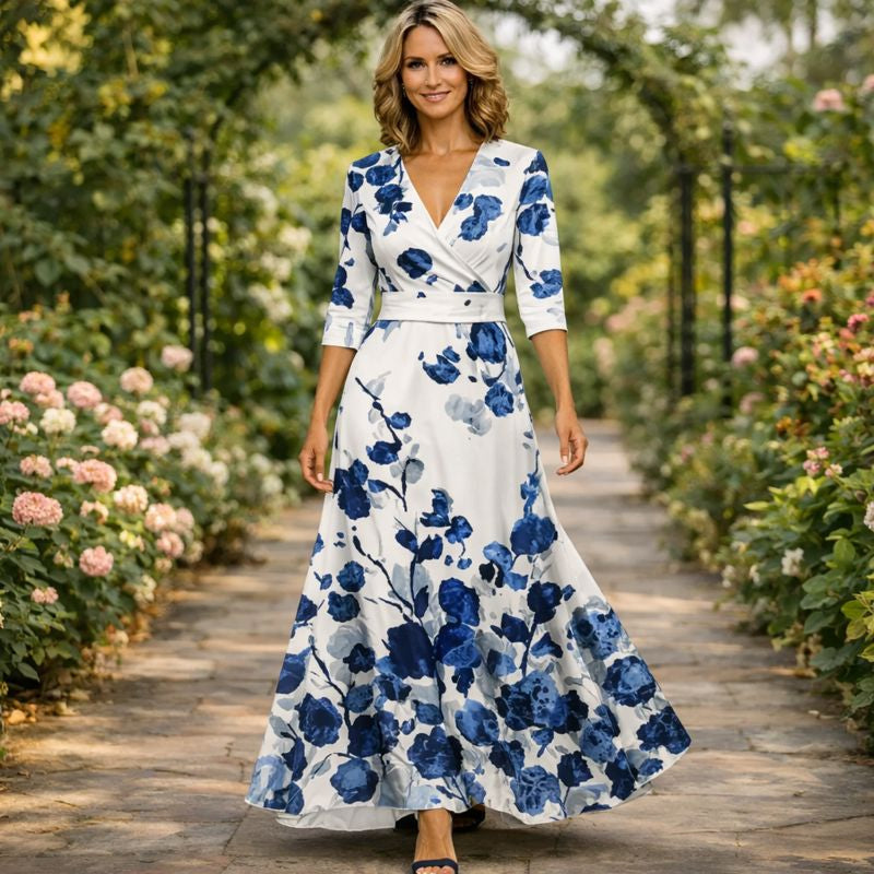 Ernestina | Vestido Maxi Envolvente Fluido