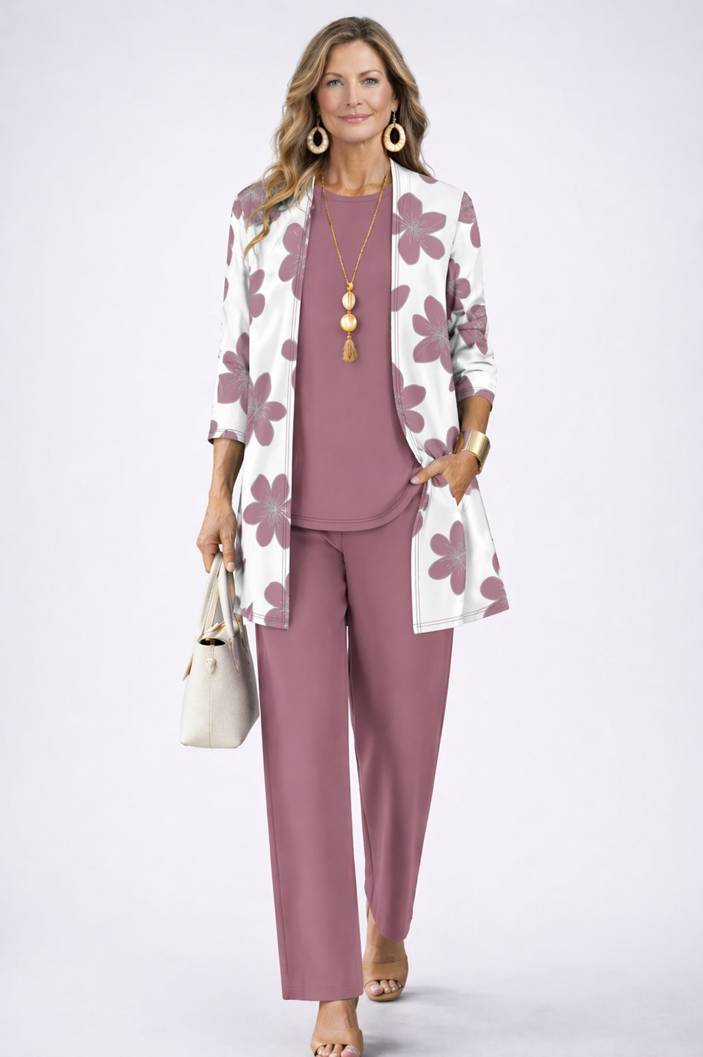 Caterina | Conjunto de 3 Piezas con Estampado Floral