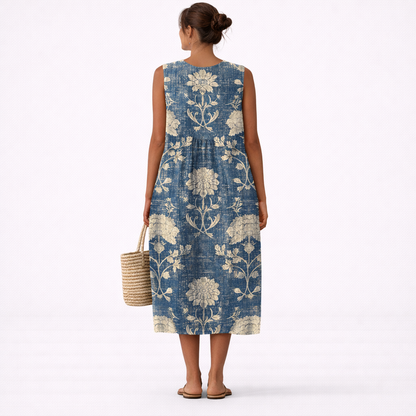 Itxaso | Vestido Midi Floral Clásico