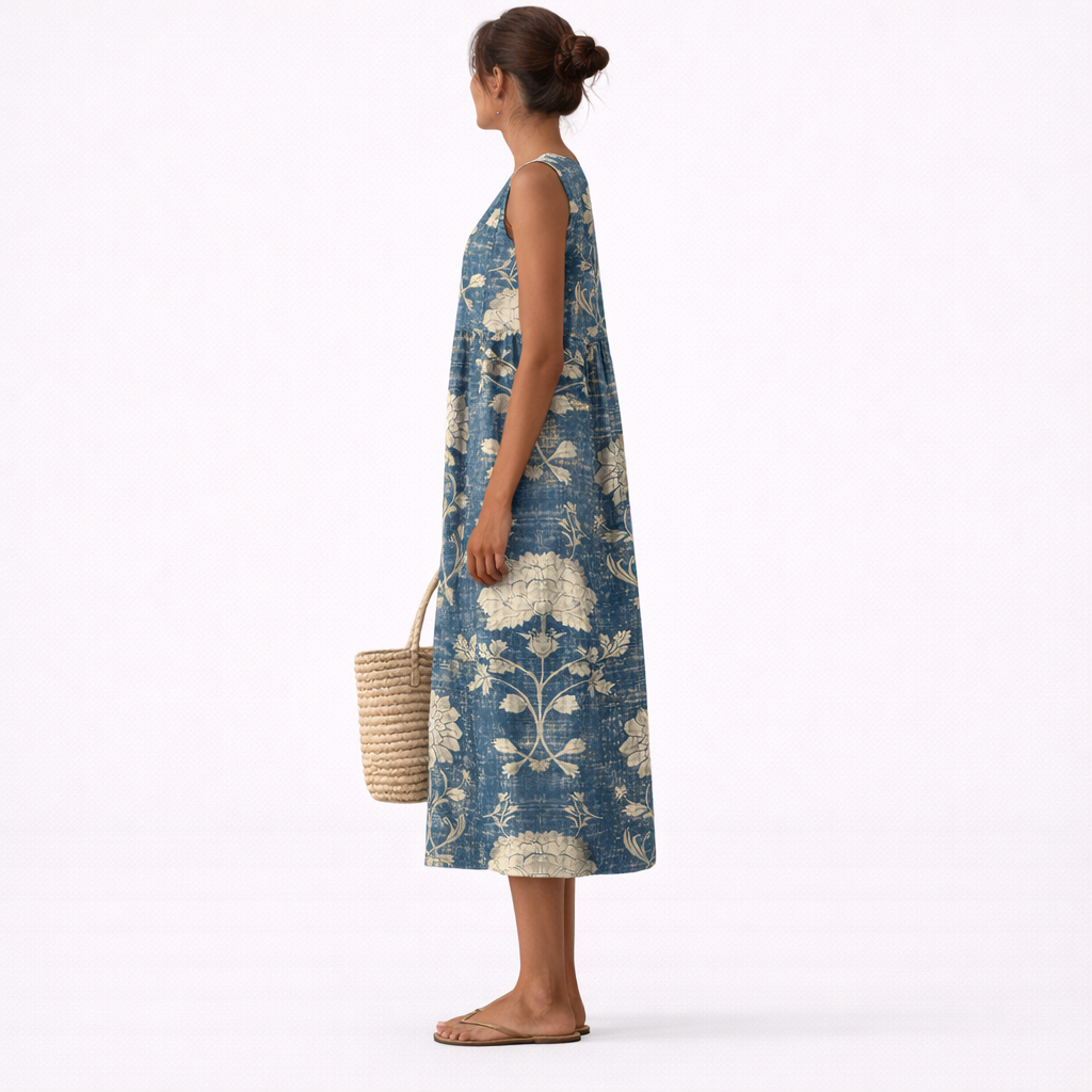 Itxaso | Vestido Midi Floral Clásico