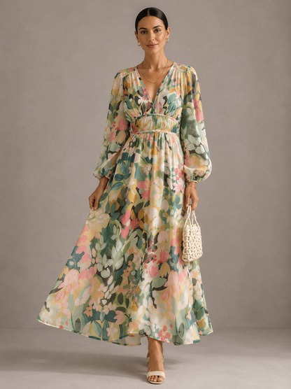 Itziar | Vestido maxi floral