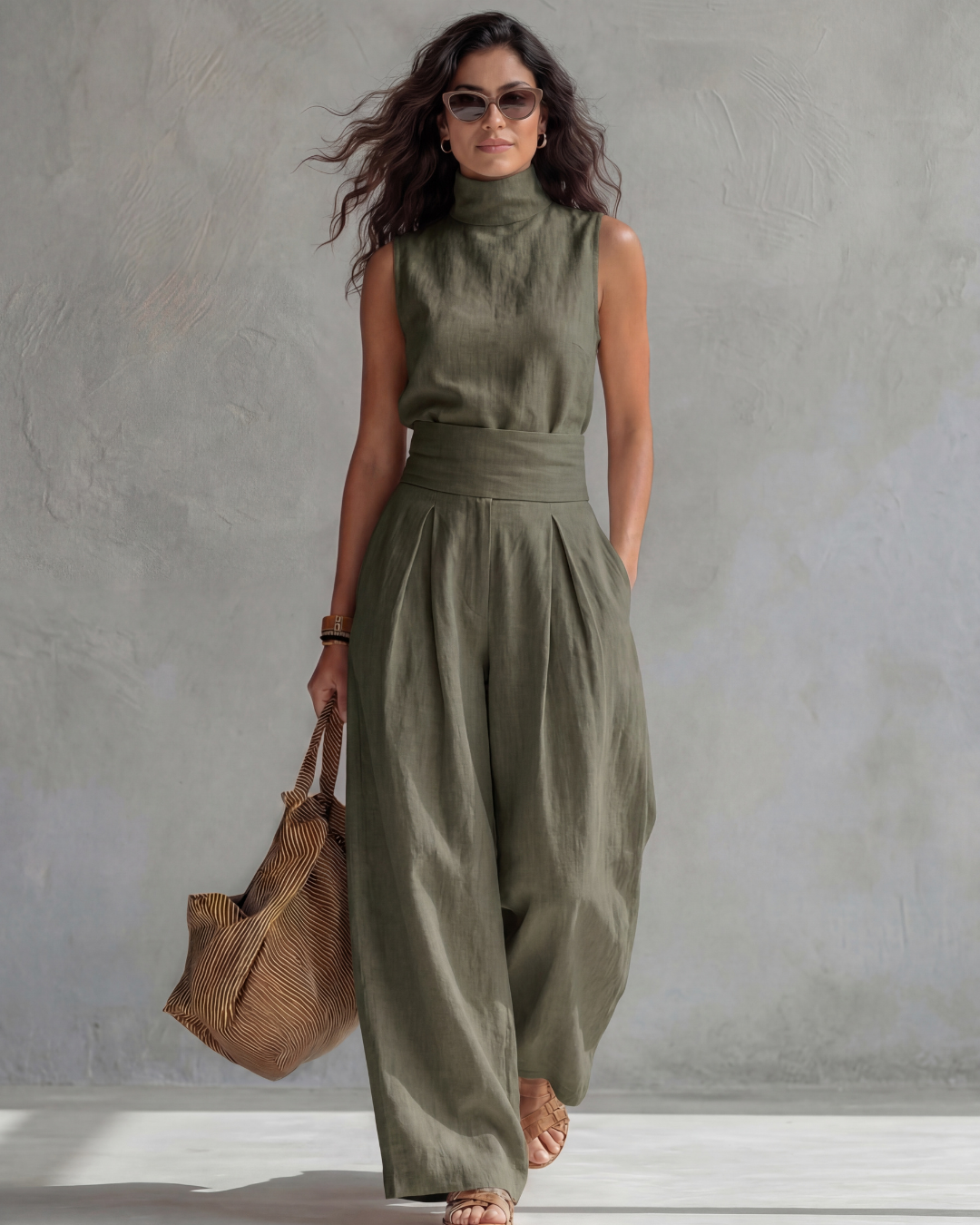 Jael | Conjunto Elegante Pantalón Ancho