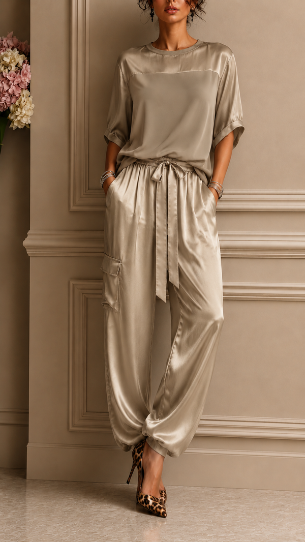 Lurelle | Elegante conjunto de dos piezas con una caída fluida