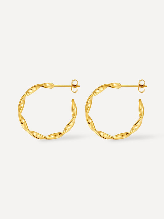 Twisted Hoop Earrings