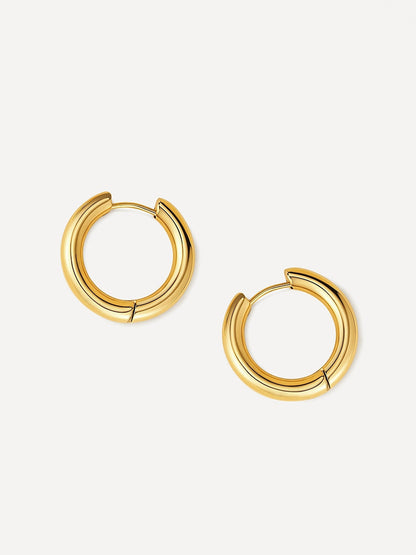 Medium Glitter Hoops 24mm