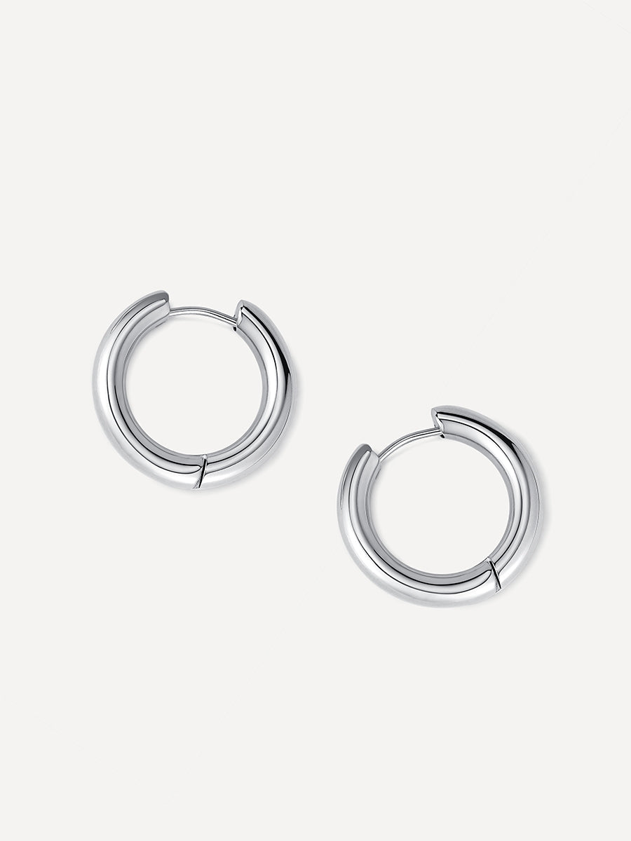 Medium Glitter Hoops 24mm