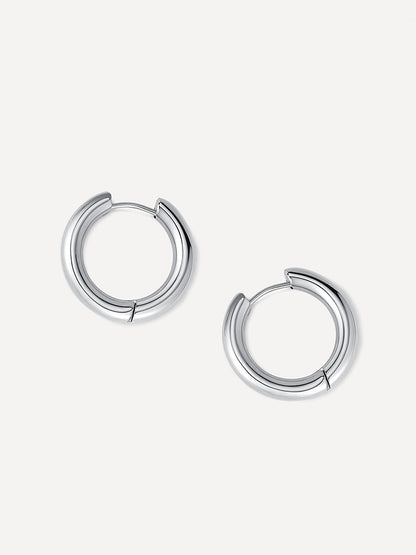 Medium Glitter Hoops 24mm